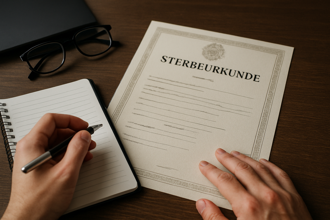 Sterbeurkunde übersetzen Schritt-für-Schritt Anleitung